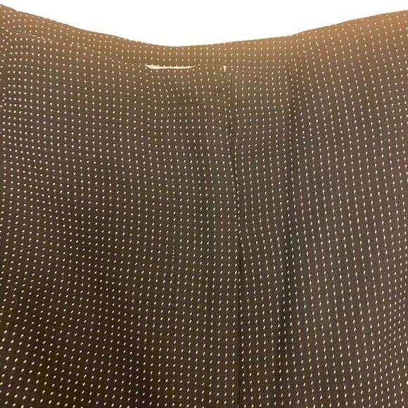Talbots Flat Front Black Polkadot Dress Pants - Picture 4 of 11